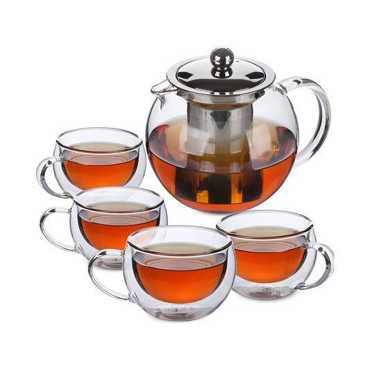 Glass Tea Pot Set